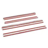 Накладки на пороги Dollex, Renault Logan 2014-, нержавеющая сталь, набор 4 шт.  - фото 2