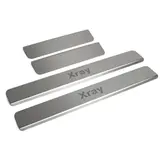 Накладки на пороги Rival для Lada Xray хэтчбек, Cross 2016-2018 2018-н.в., нерж. сталь, с надписью, 4 шт., NP.6008.3  - фото 3