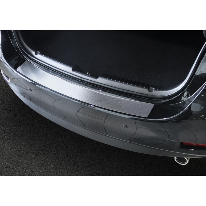 Накладка на задний бампер Rival для Mazda 6 III рестайлинг 2015-н.в., нерж. сталь, 1 шт., NB.3802.1 
