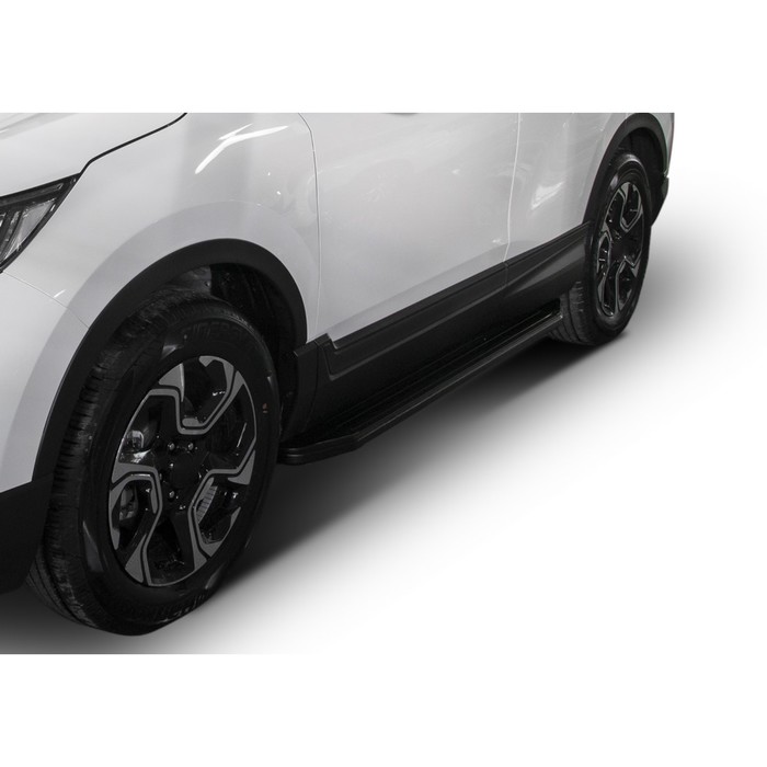 Пороги алюминиевые "Premium-Black" Rival для Honda CR-V V 2017-н.в., 173 см, 2 шт., A173ALB.2103.1 