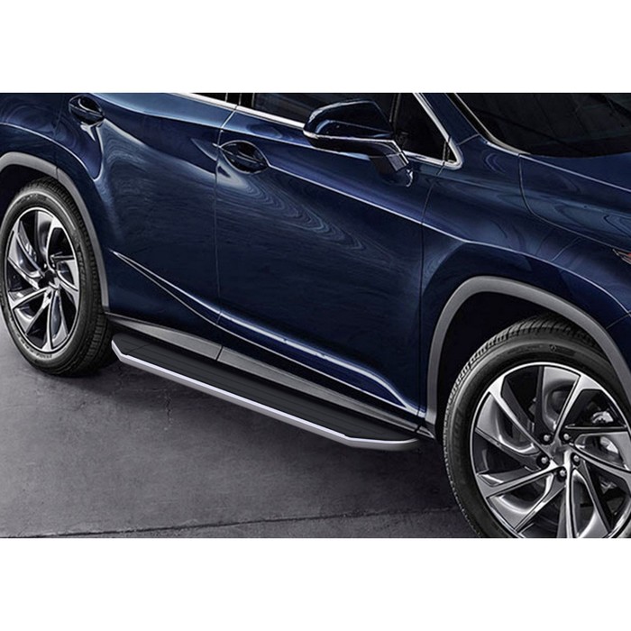 Пороги алюминиевые "Premium" Rival для Lexus RX IV 2015-н.в., 180 см, 2 шт., A180ALP.3203.1 