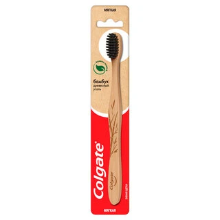 Зубная щетка Colgate Бамбук древесный уголь