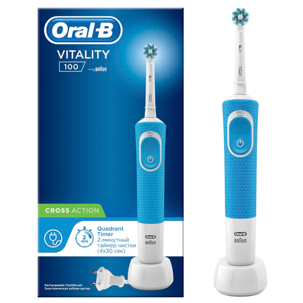 Электрическая зубная щётка Oral-B Vitality D100 Blue