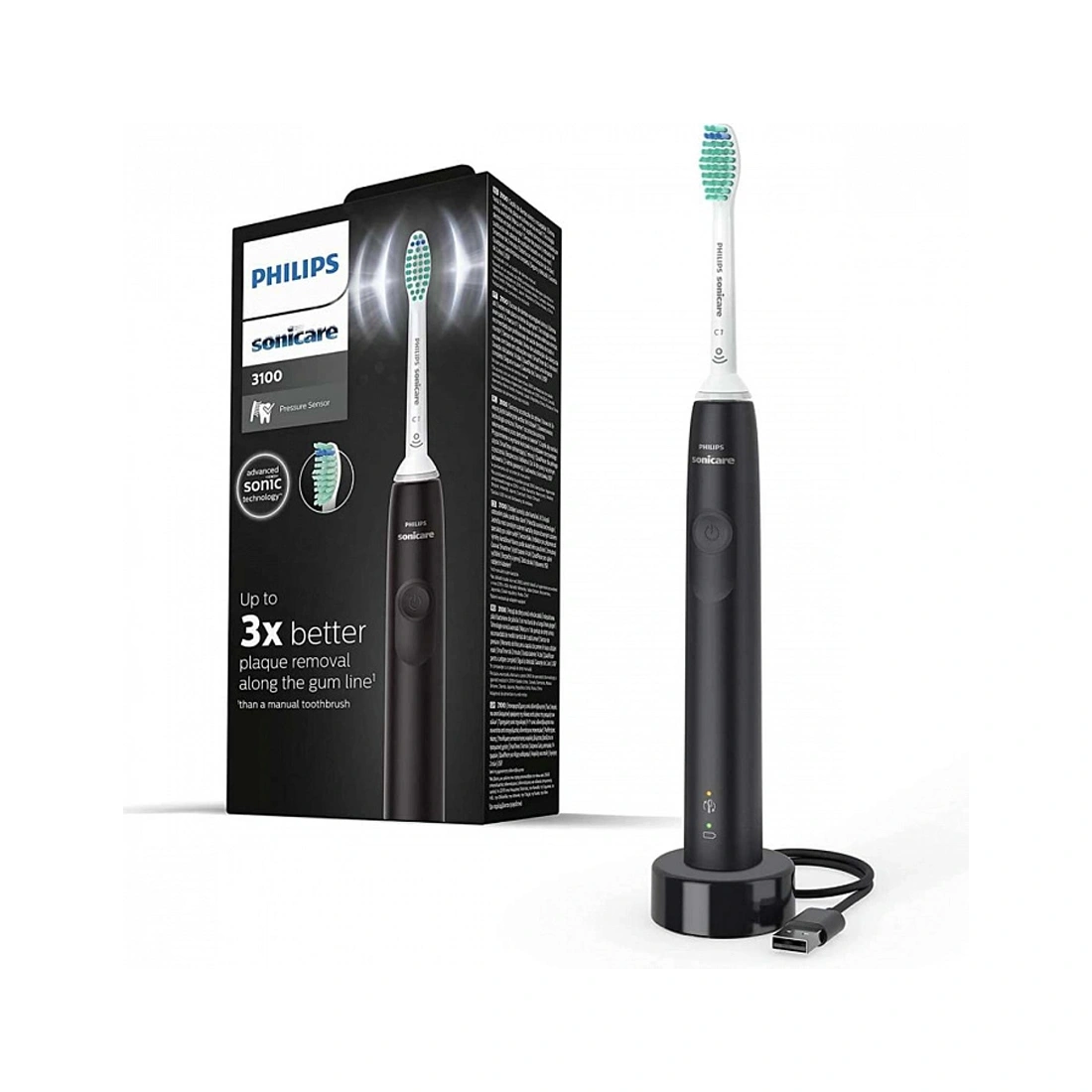 Электрическая зубная щетка Philips Sonicare 3100 HX3671/14 Sonicare 3100 series  Black HX3671/14