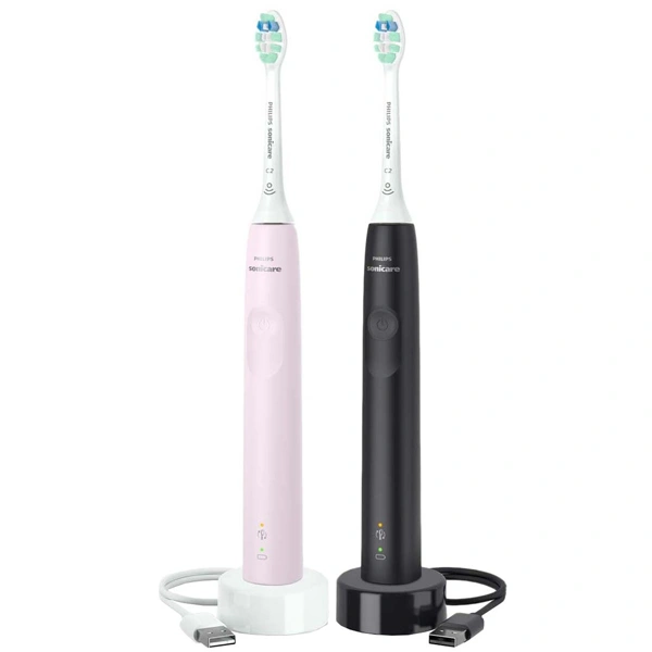 Набор электрических зубных щеток Philips 3100 series Pink&Black HX3675/15