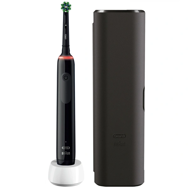 Электрическая зубная щётка Oral-B Pro 3 3500 с визуальным датчиком давления Black - фото 2