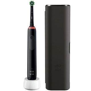 Электрическая зубная щётка Oral-B Pro 3 3500 с визуальным датчиком давления Black