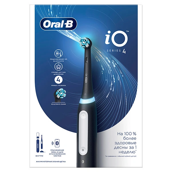 Электрическая зубная щётка Oral-B iO Series 4 Matte Black - фото 12