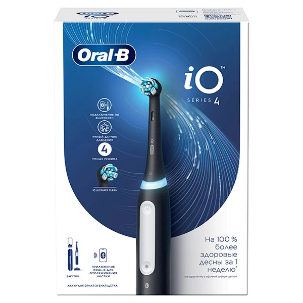 Электрическая зубная щётка Oral-B iO Series 4 Matte Black - фото 13