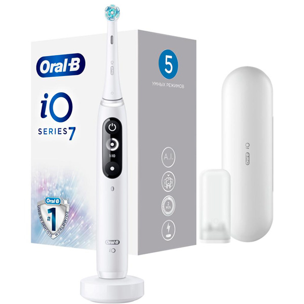 Электрическая зубная щётка Oral-B iO Series 7 White Alabaster