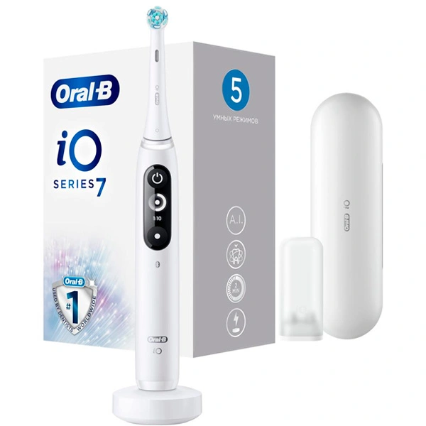 Электр тіс щеткасы Oral-B iO Series 7 White Alabaster