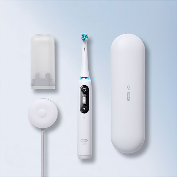 Электр тіс щеткасы Oral-B iO Series 7 White Alabaster - фото 9 | sulpak.kg Электр тіс щеткасы Oral-B iO Series 7 White Alabaster - фото 9