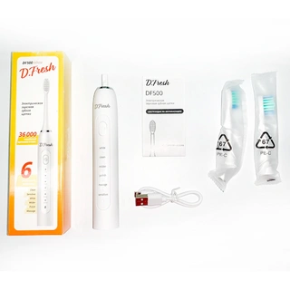 Электрическая звуковая зубная щетка D.Fresh DF500 Белая - фото 4