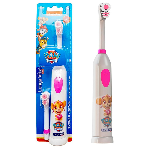 Longa Vita балалар тіс щеткасы KAB-3 Paw Patrol Pink