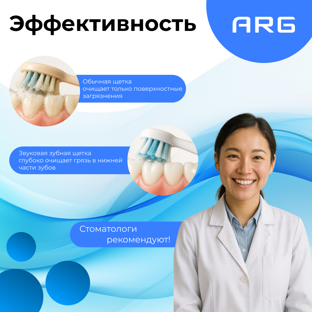 Электрическая зубная щетка ARG EC810 - фото 4