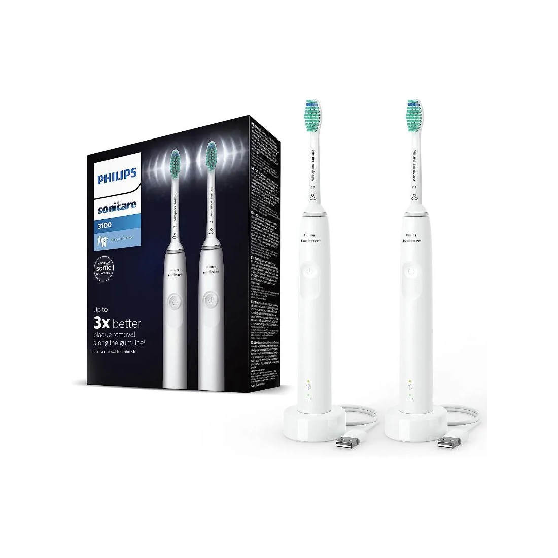 Электрическая зубная щетка Philips Sonicare 3100 HX3675/13  Электрическая зубная щетка Philips Sonicare 3100 HX3675/13