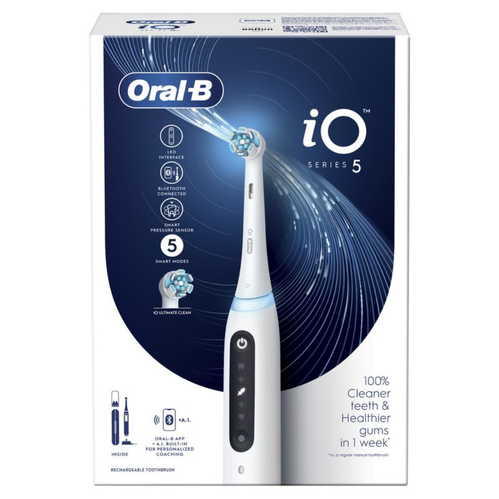 Oral-B электрлік тіс щеткасы iO Series 5 White Alabaster - фото 4