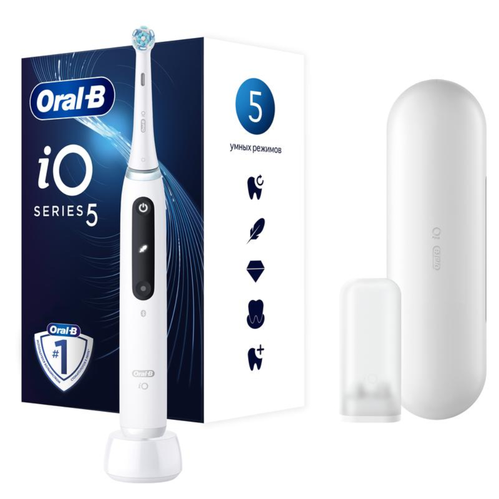 Oral-B электрлік тіс щеткасы iO Series 5 White Alabaster - фото 3