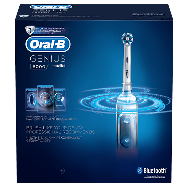 Электрическая зубная щетка Braun Oral-B Genius 8000 White  (D701.535/515.5XC/тип 3757)