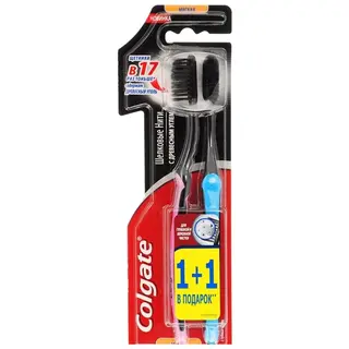 Зубная щетка Colgate Шелковые нити с древесным углем