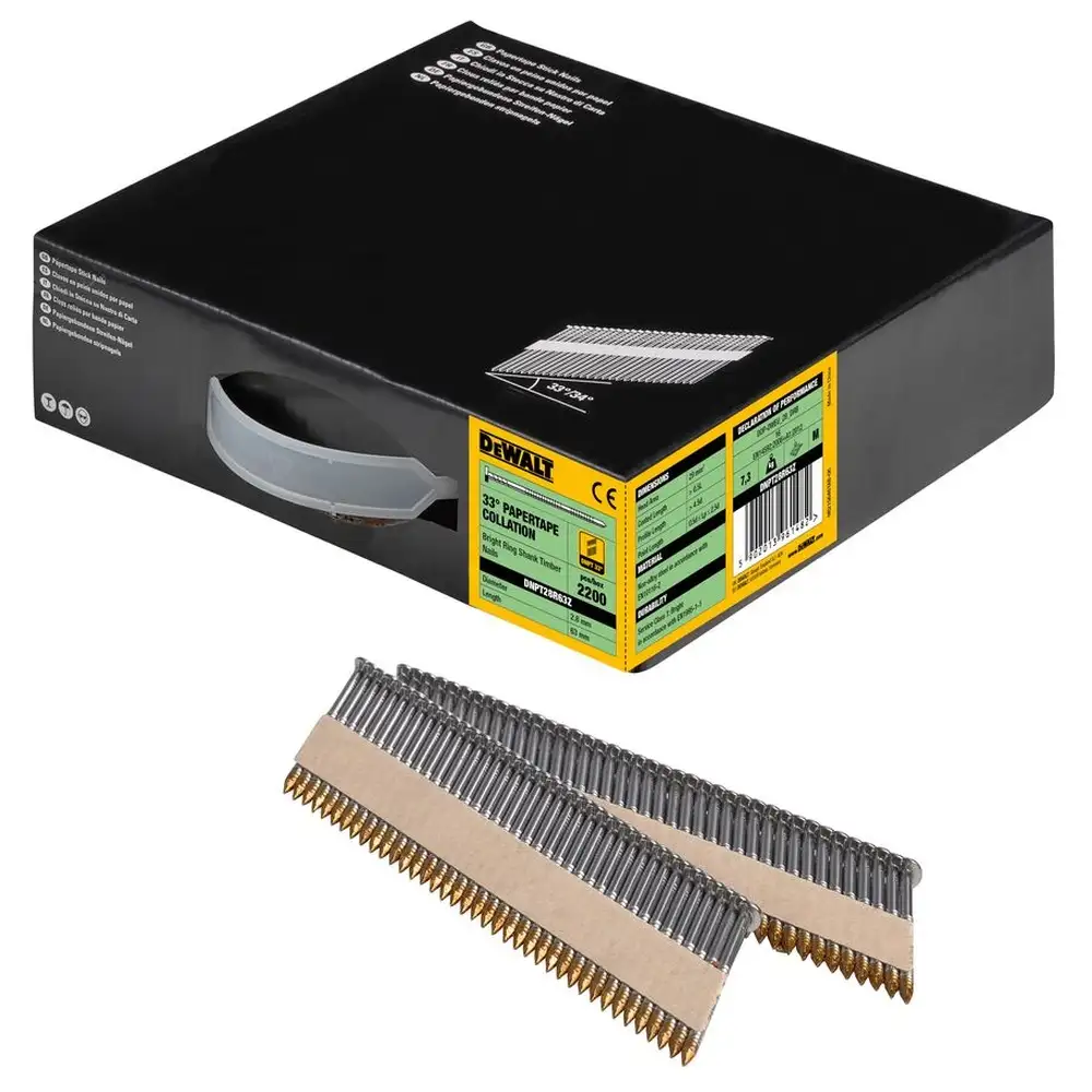 Гвозди стальные ребристые DeWALT 63мм DNPT28R63Z 