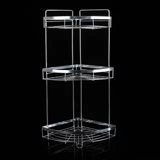 Полка угловая 3-х ярусная разборная 32.5×24.2×58 см