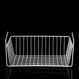 Корзина сетчатая навесная на полку, цвет белый  - фото 2