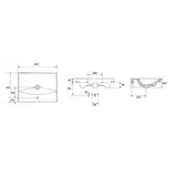 Встраиваемая раковина Cersanit CITY, ширина 60 см  - фото 5