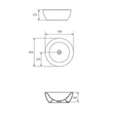 Раковина встраиваемая Cersanit Inteo, на столешницу, круглая, белый  - фото 4