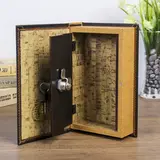 Сейф-книга дерево "Открытие нового мира" кожзам 21х13х5 см  - фото 3