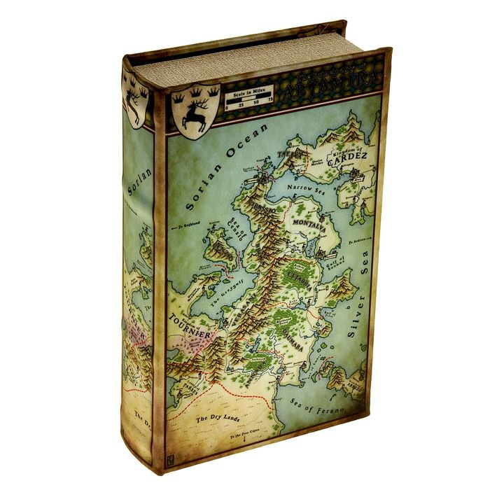 Сейф-книга шёлк "Карта государства" 