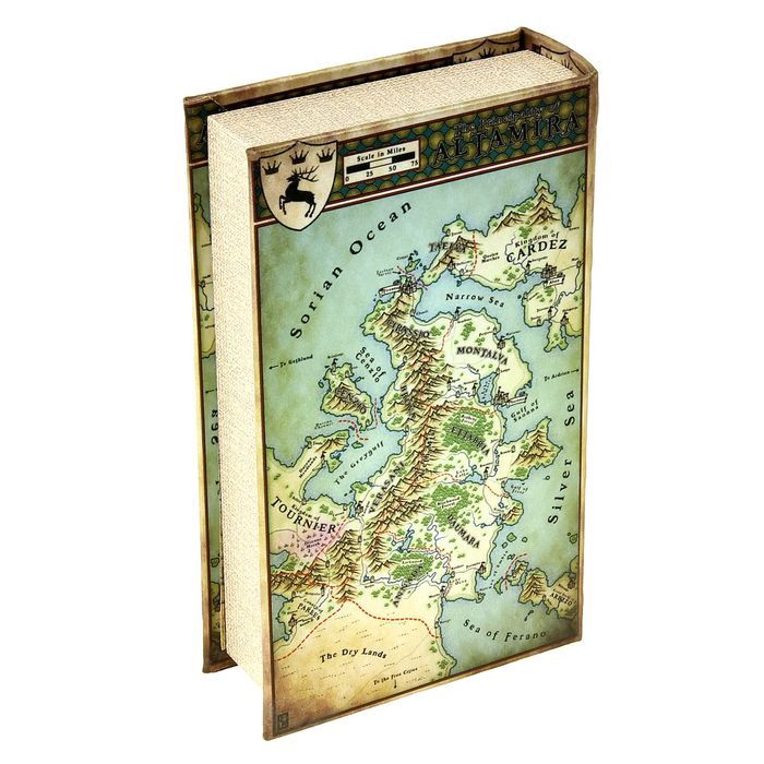 Сейф-книга шёлк "Карта государства" 
