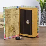 Сейф-книга дерево "Цветы, нарисованные акварелью" кожзам 17х11х5 см  - фото 2