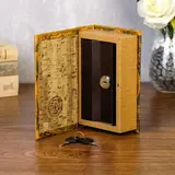 Сейф-книга кожа "Старинные карты мира"  - фото 2