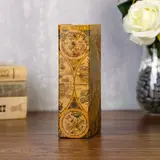 Сейф-книга кожа "Старинные карты мира"  - фото 4