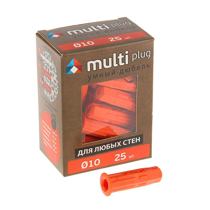 Дюбель MULTI plug 10х40 мм, в упаковке  25 шт. 