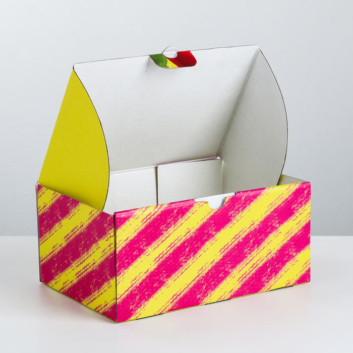 Коробка‒пенал «Яркий День Рождения», 22 × 15 × 10 см 