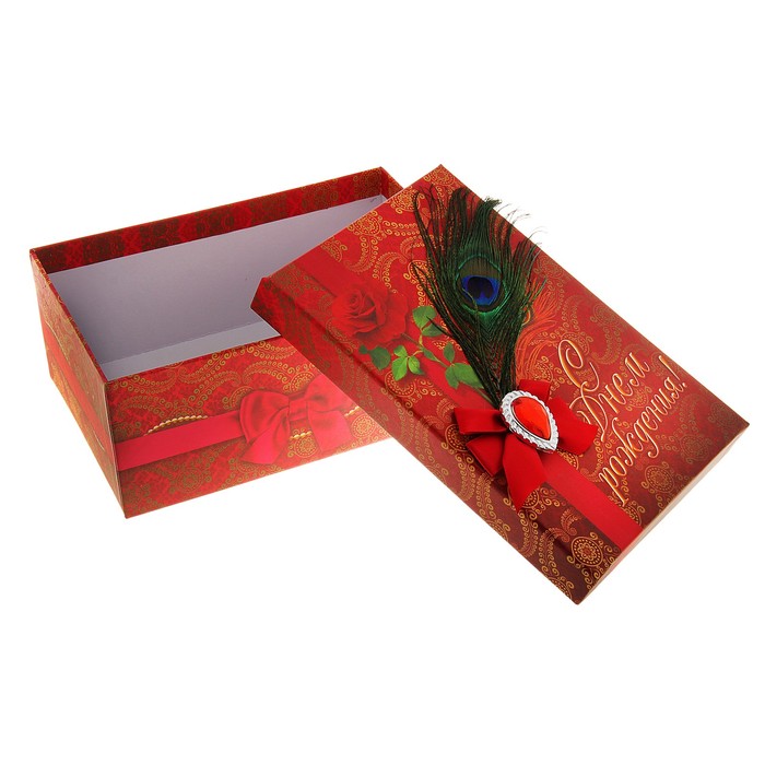 Подарочная коробка «С Днём рождения, богема», 5 × 15.8 × 22 см 