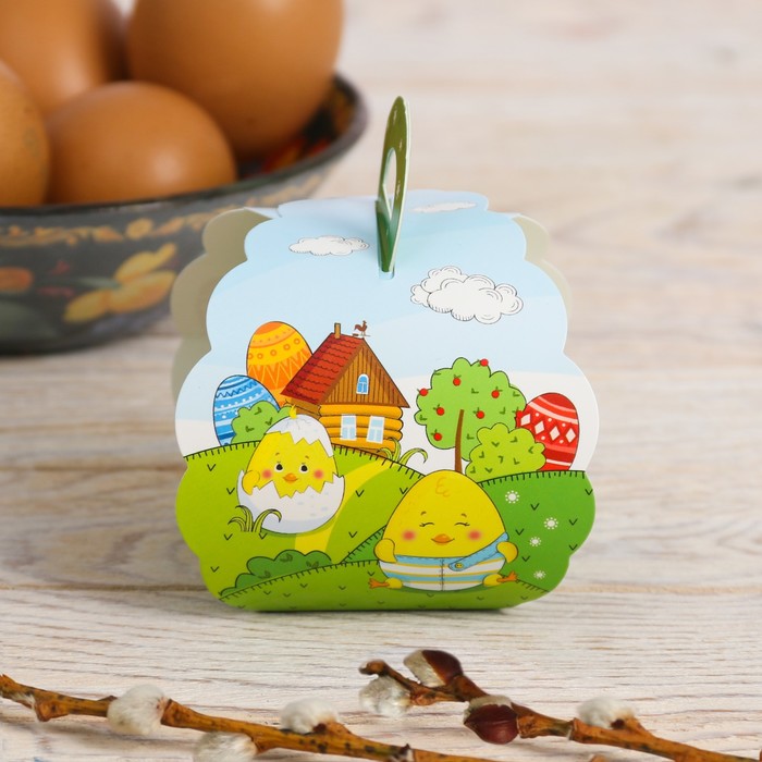 Пасхальная коробочка для яйца «Светлой Пасхи!», 7.3 см×7.5 см×10 см 
