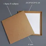 Коробка Box.kz крафт 25.5х25.5х2см 5шт 