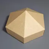 Коробка Box.kz к157 юрта 21х21х11см крафт  - фото 2