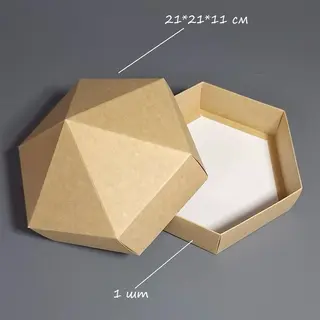Коробка Box.kz к157 юрта 21х21х11см крафт 