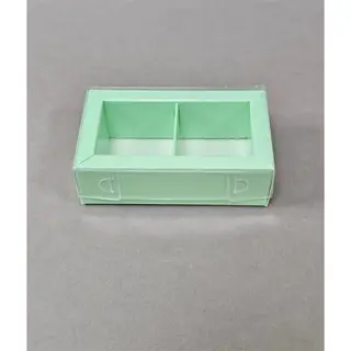 Коробка Box.kz 2 ячейки 10х6х3 см 10 шт зеленая  - фото 3