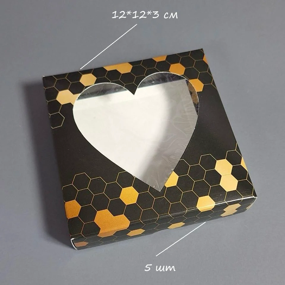 Набор коробок Box.kz ко50 черное сердце 5шт 