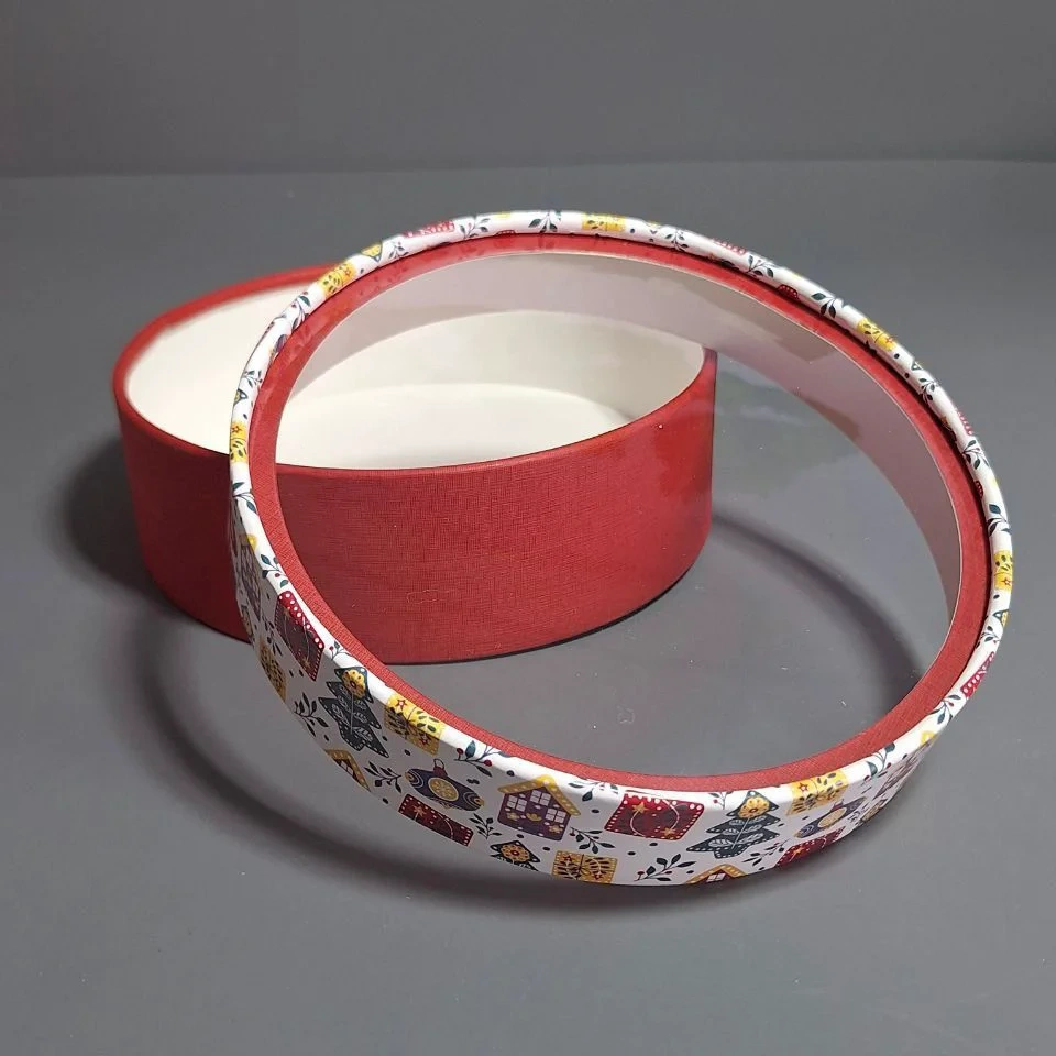 Коробка Box.kz Новый год 18x5см красная 