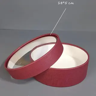 Коробка Box.kz 18х5 см бордовая 