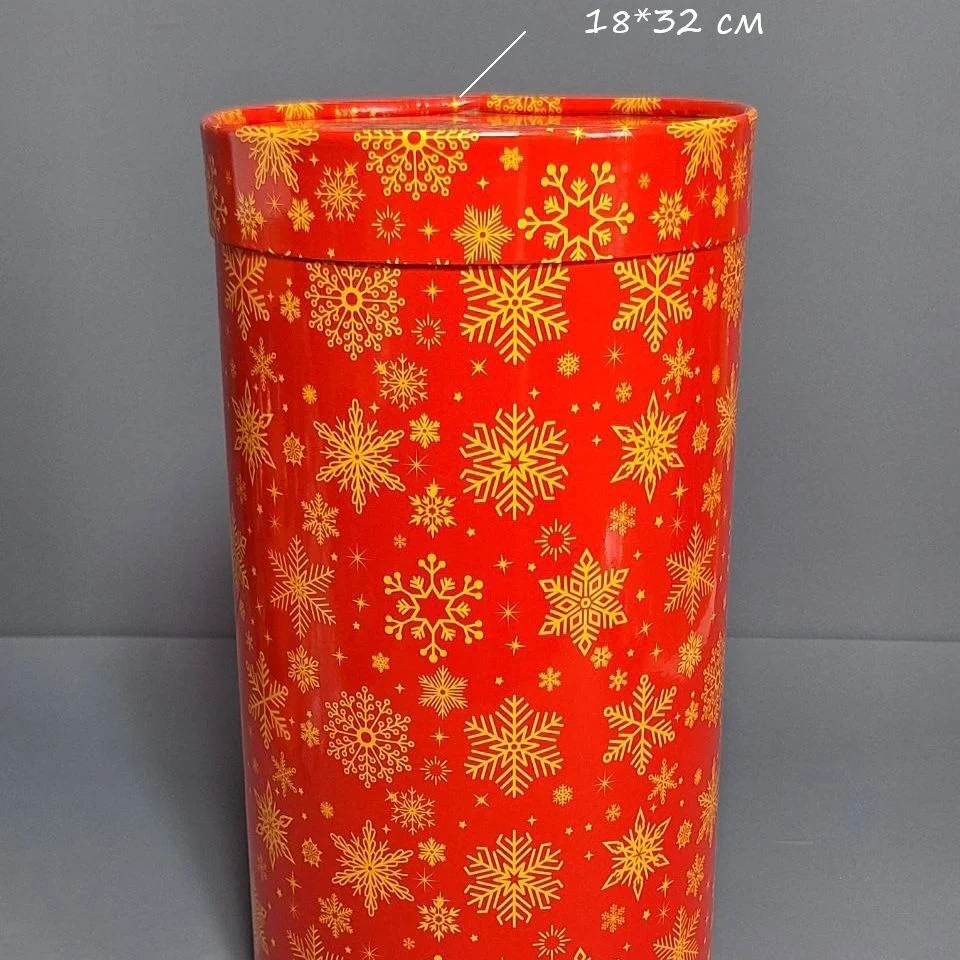 Коробка Box.kz тубус Новый год 18х32 см  - фото 3