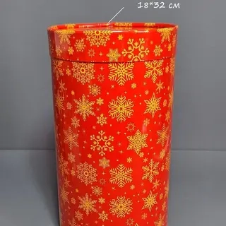 Коробка Box.kz тубус Новый год 18х32 см  - фото 3