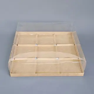 Коробка Box.kz Крафт 9 ячеек 5 шт 