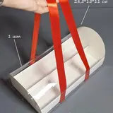 Коробка Box.kz на два деления белая 